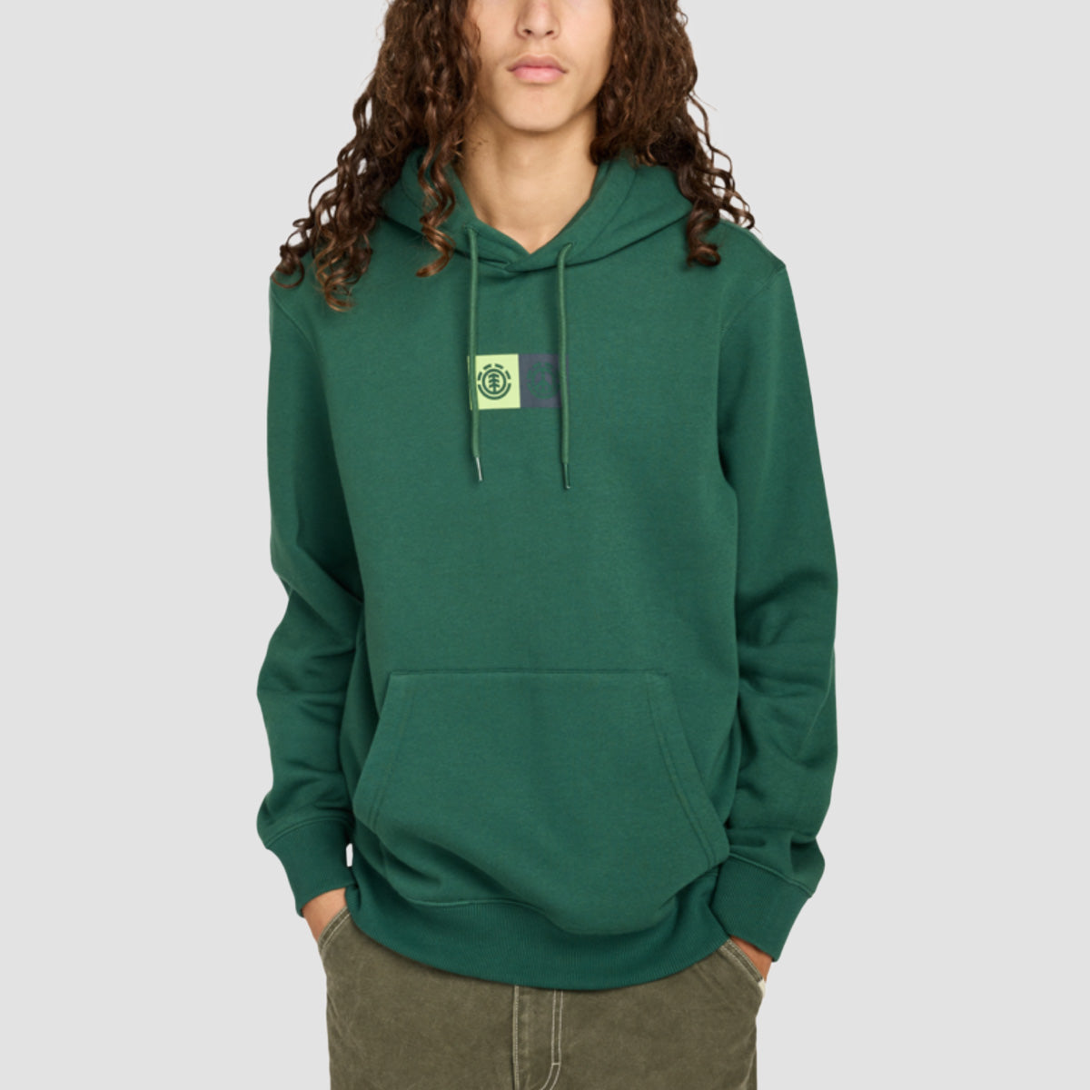 Element Dual Pullover Hoodie Dark Green