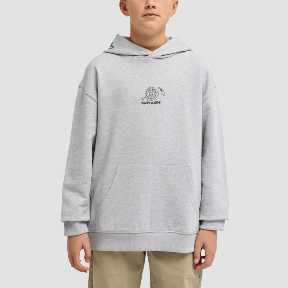 Element Horn Pullover Hoodie Mid Grey Heather - Kids