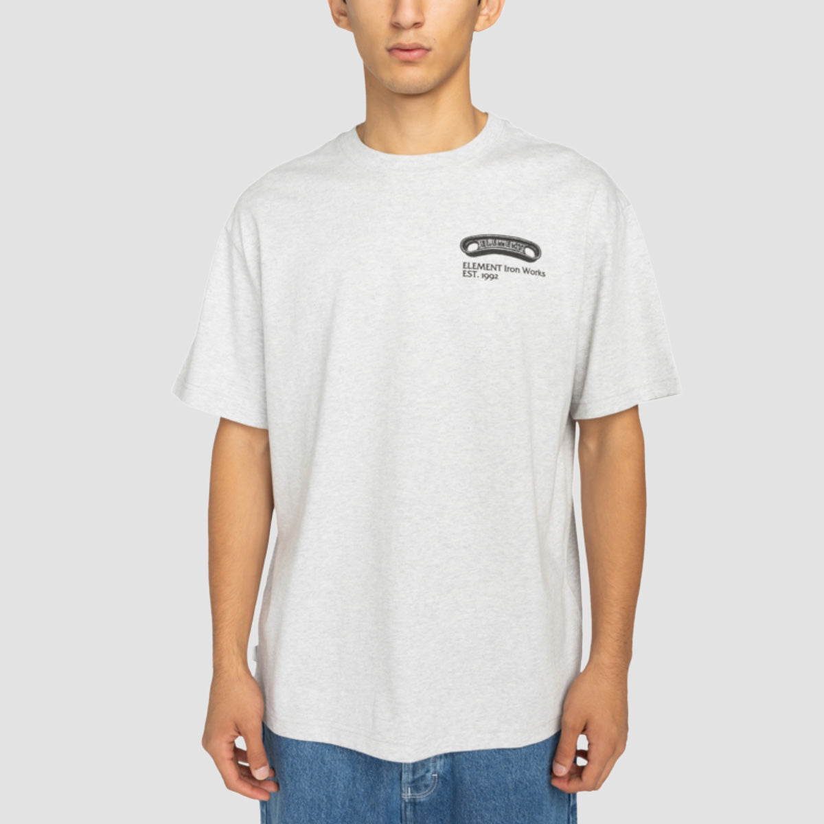 Element Iron Works T-Shirt Mid Grey Heather