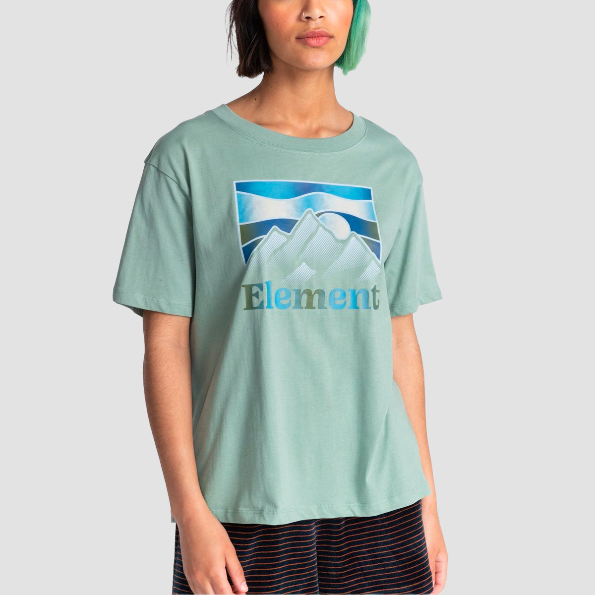 Element Kass T Shirt Chinois Green Womens