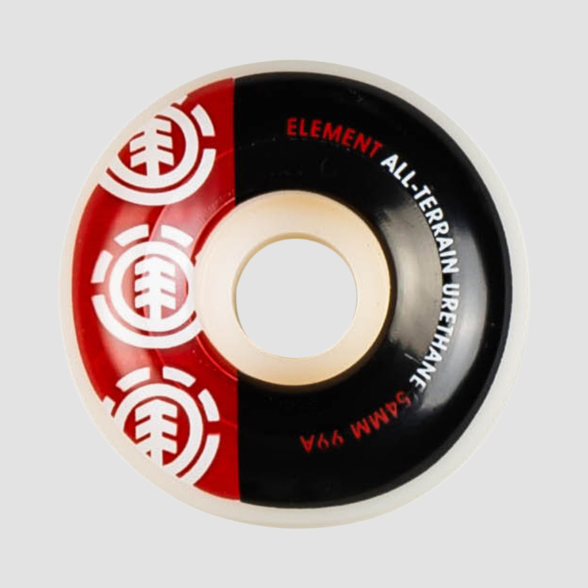 Element Section Skateboard Wheels Red 54mm