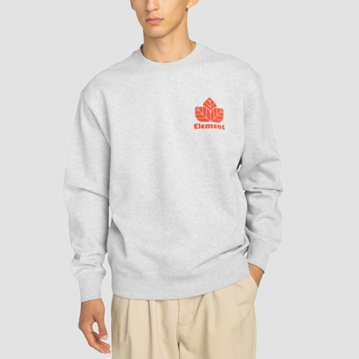 Element Sporting Crew Sweatshirt Mid Grey Heather