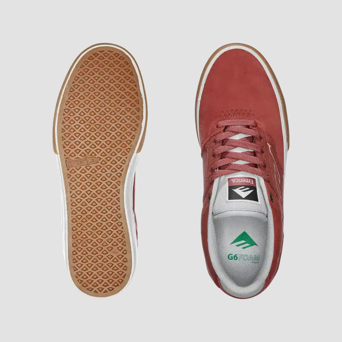 Emerica The Low Vulc Shoes - Burgundy