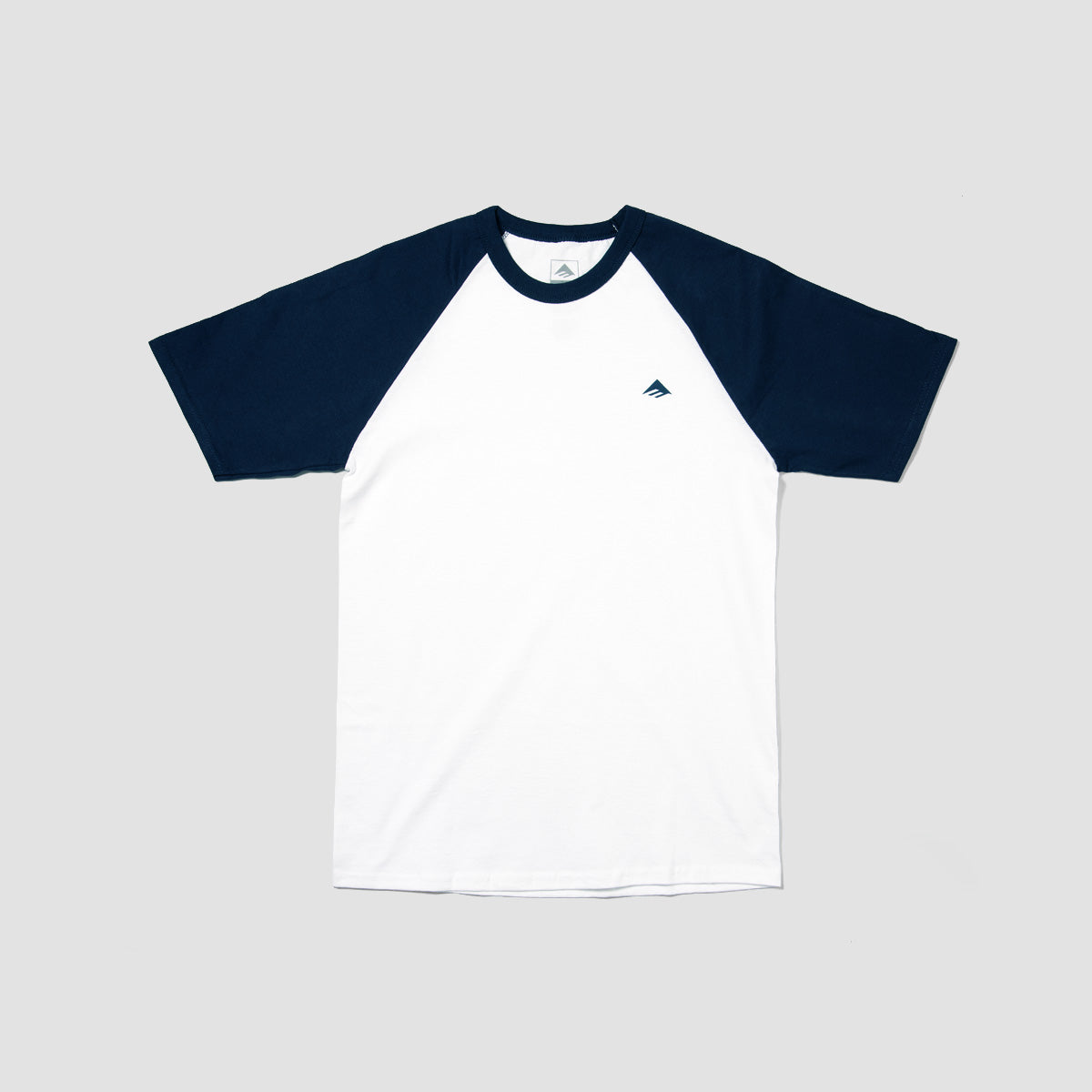 Emerica Triangle Baseball T-Shirt White/Navy