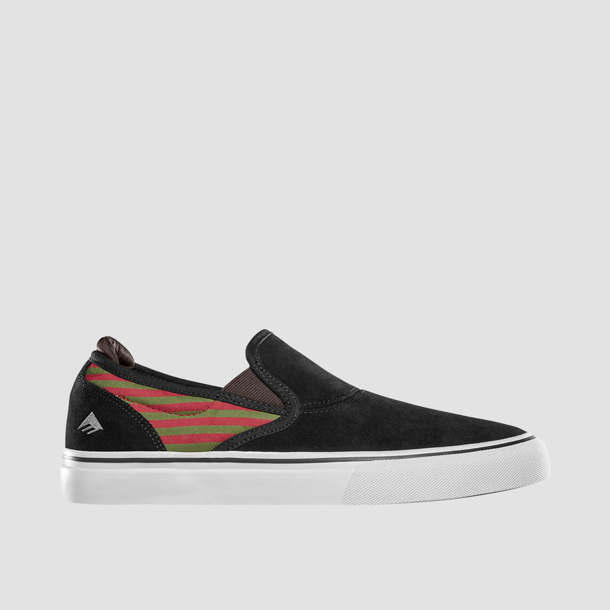 Emerica Wino G6 Slip On Shoes Black Olive Red