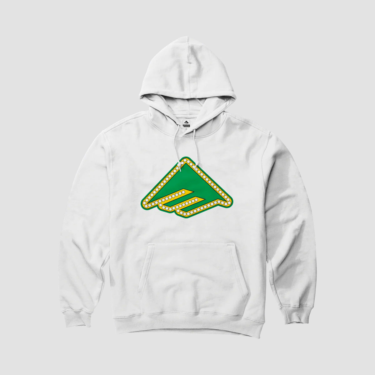 Emerica X Shake Junt Triangle Lights Pullover Hoodie White