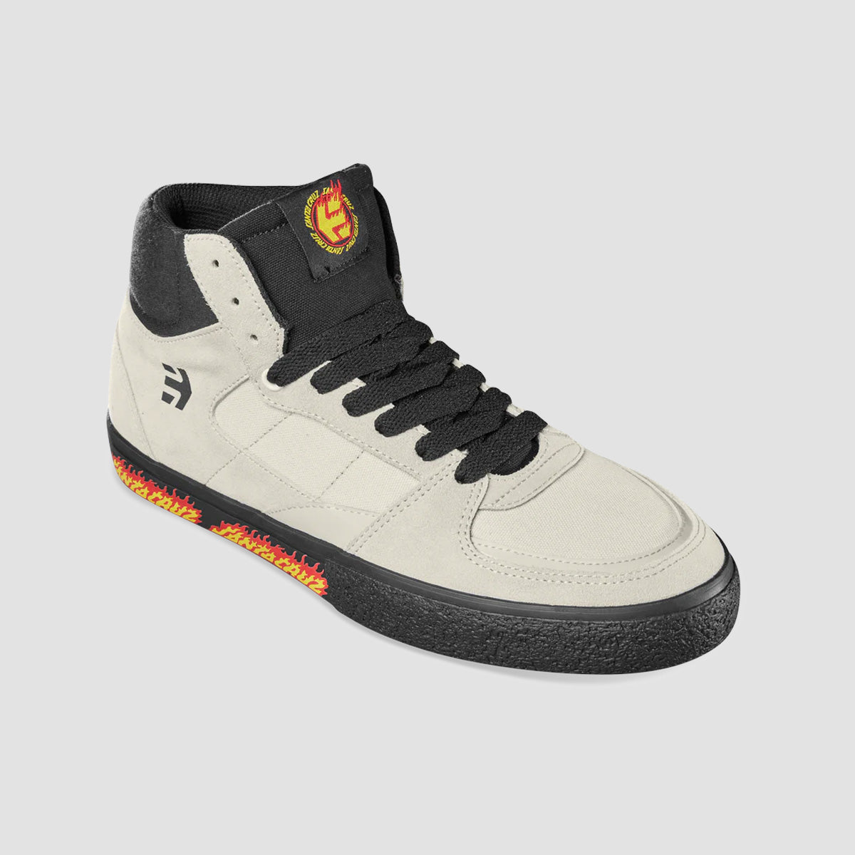 Etnies Screw Vulc X Santa Cruz Mid Top Shoes - White/Black