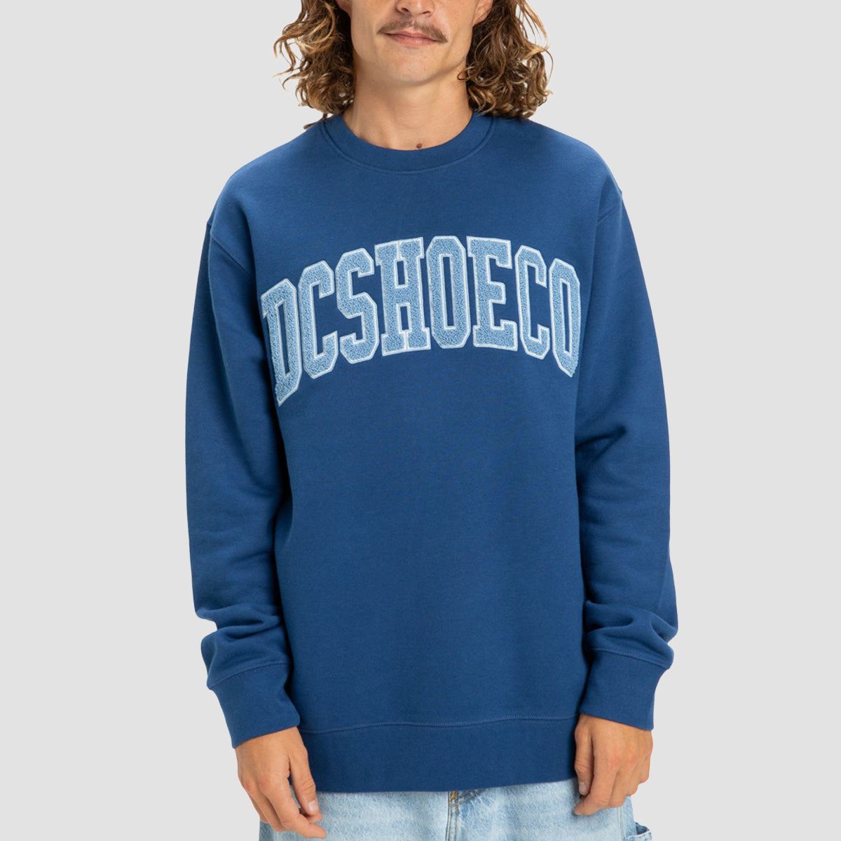 DC Varsity Crew Sweatshirt Estate Blue