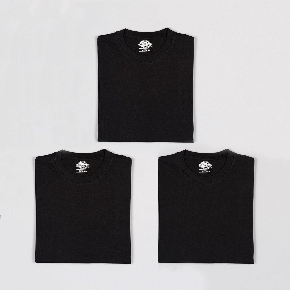 Dickies Crew Neck T-Shirt 3 Pack Black