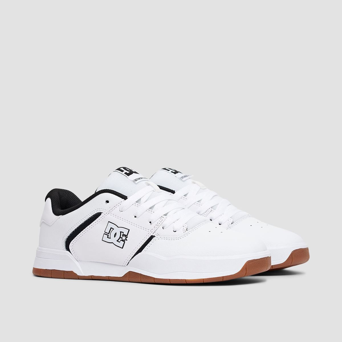 DC Central Shoes - White/Black/Gum