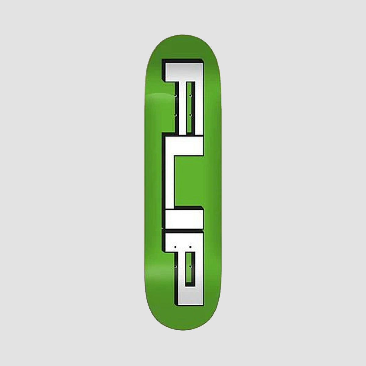 Flip Squared Logo Skateboard Deck Green - 8.25"