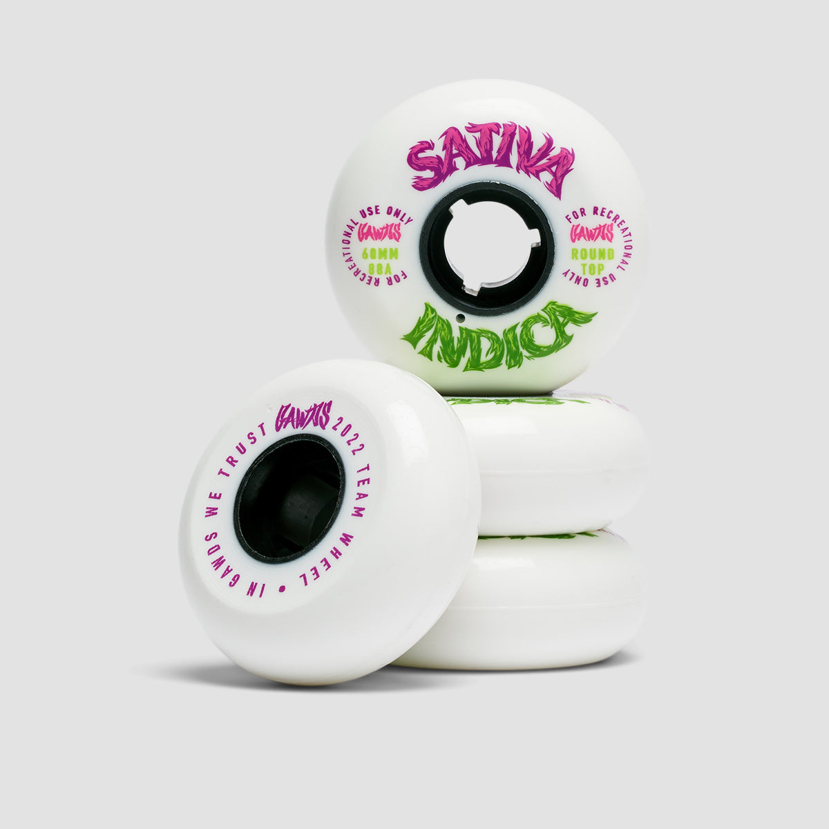 Gawds Team Weed III 88a Inline Wheels Black/White 60mm