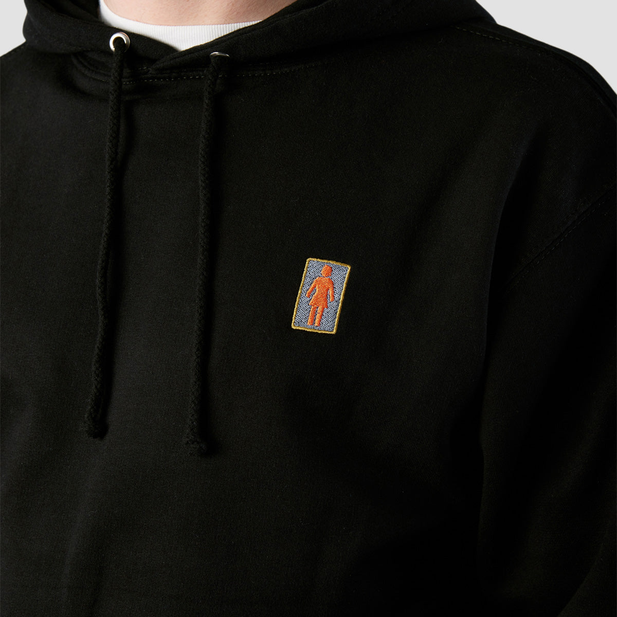 Girl OG Heavy Embroidered Pullover Hoodie Black