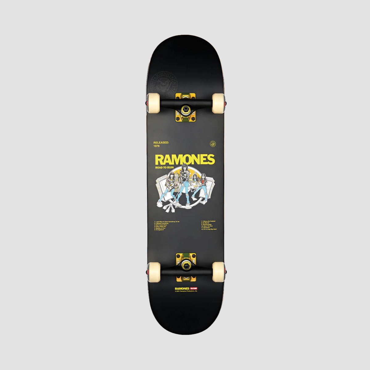 Globe G2 Ramones Skateboard Road to Ruin - 8.25"
