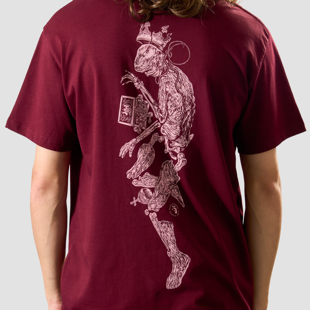 Heathen Bog King T-Shirt Burgundy