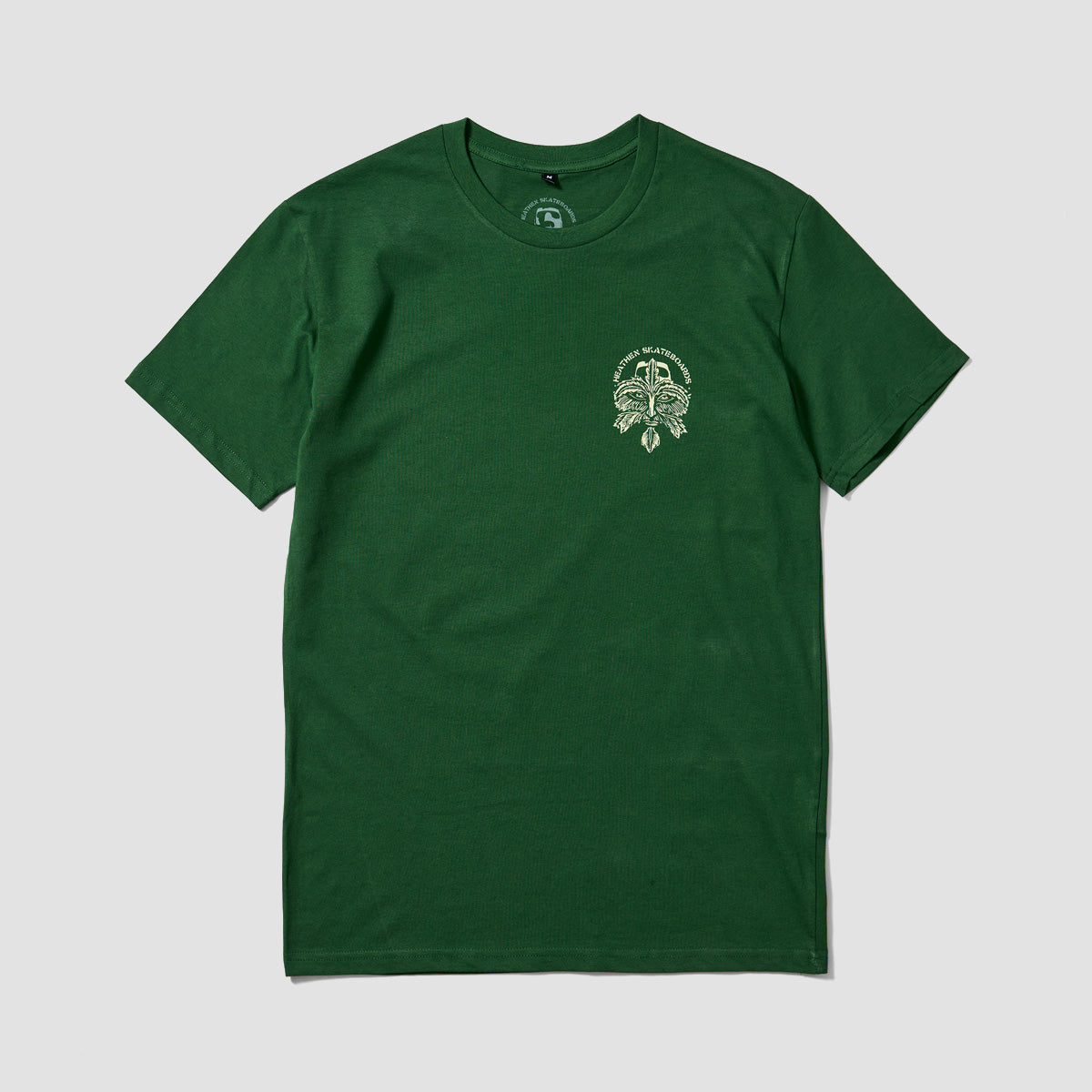 Heathen Green Man Mono T-Shirt Forest Green