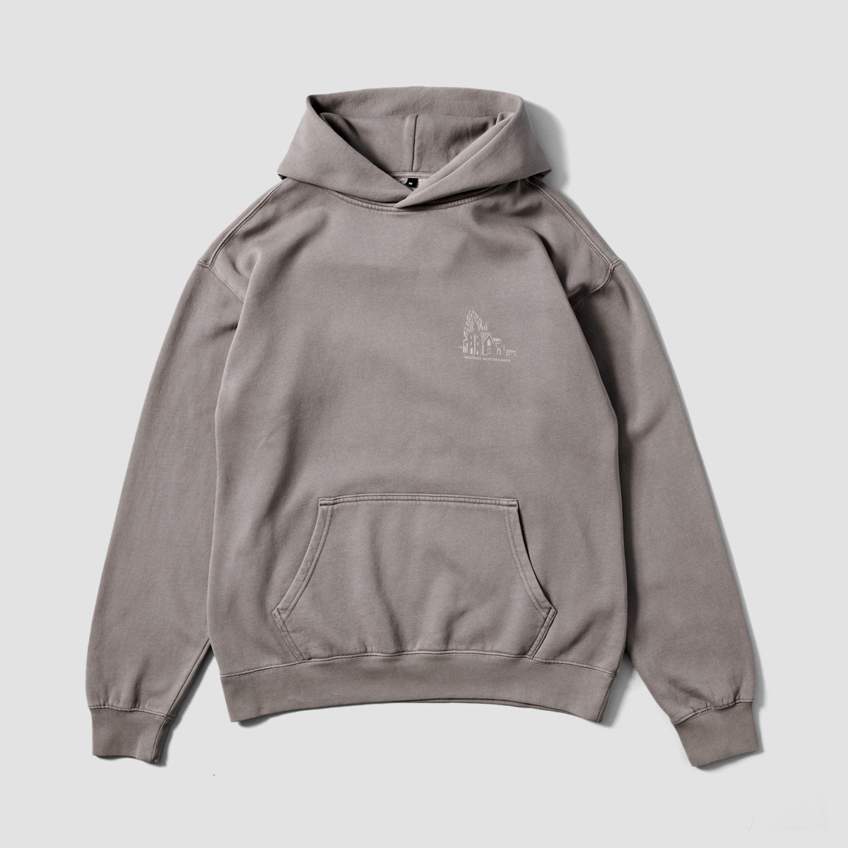 Heathen Lighthouse Pullover Hoodie Faded Grey