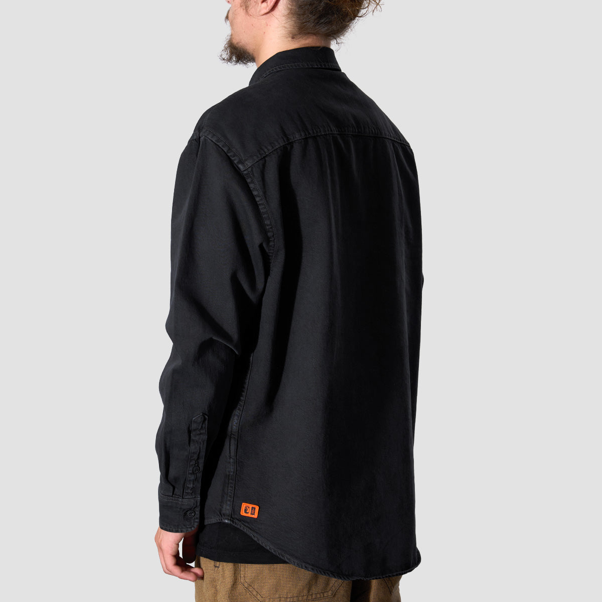 Heathen VG+ Medusa Longsleeve Work Shirt Void Wash