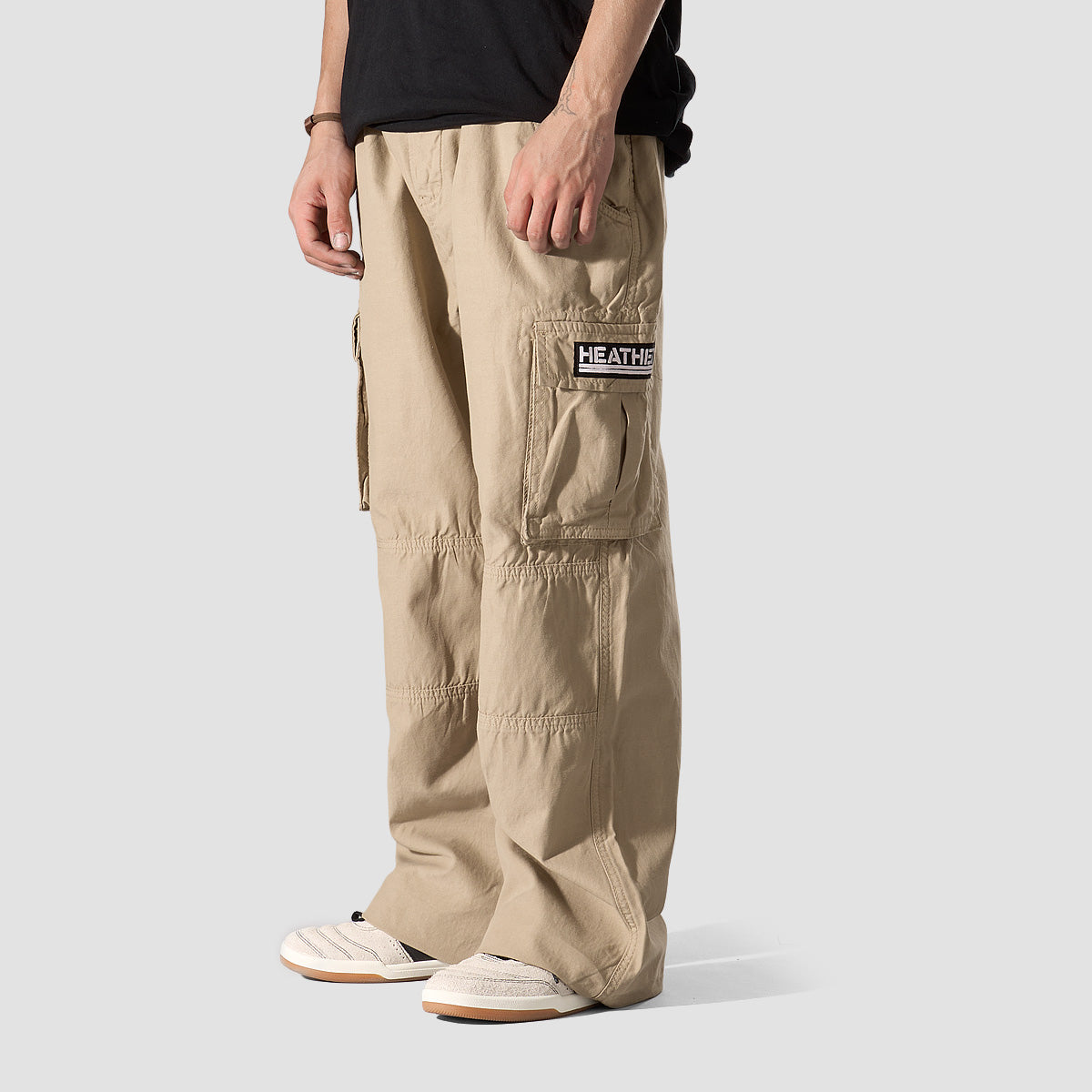 Heathen Siren Cargo Pants Beige