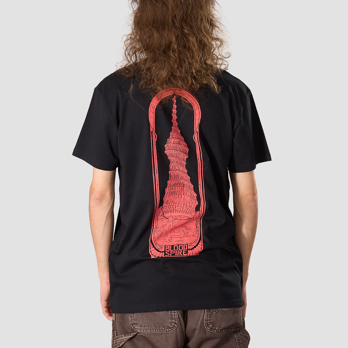 Heathen X Simon Skipp Blood Spire T-Shirt Black
