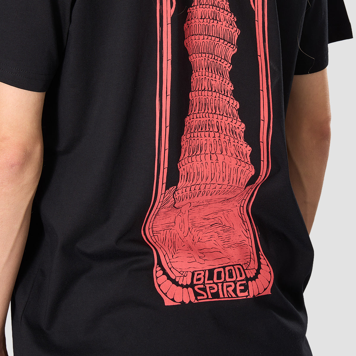 Heathen X Simon Skipp Blood Spire T-Shirt Black