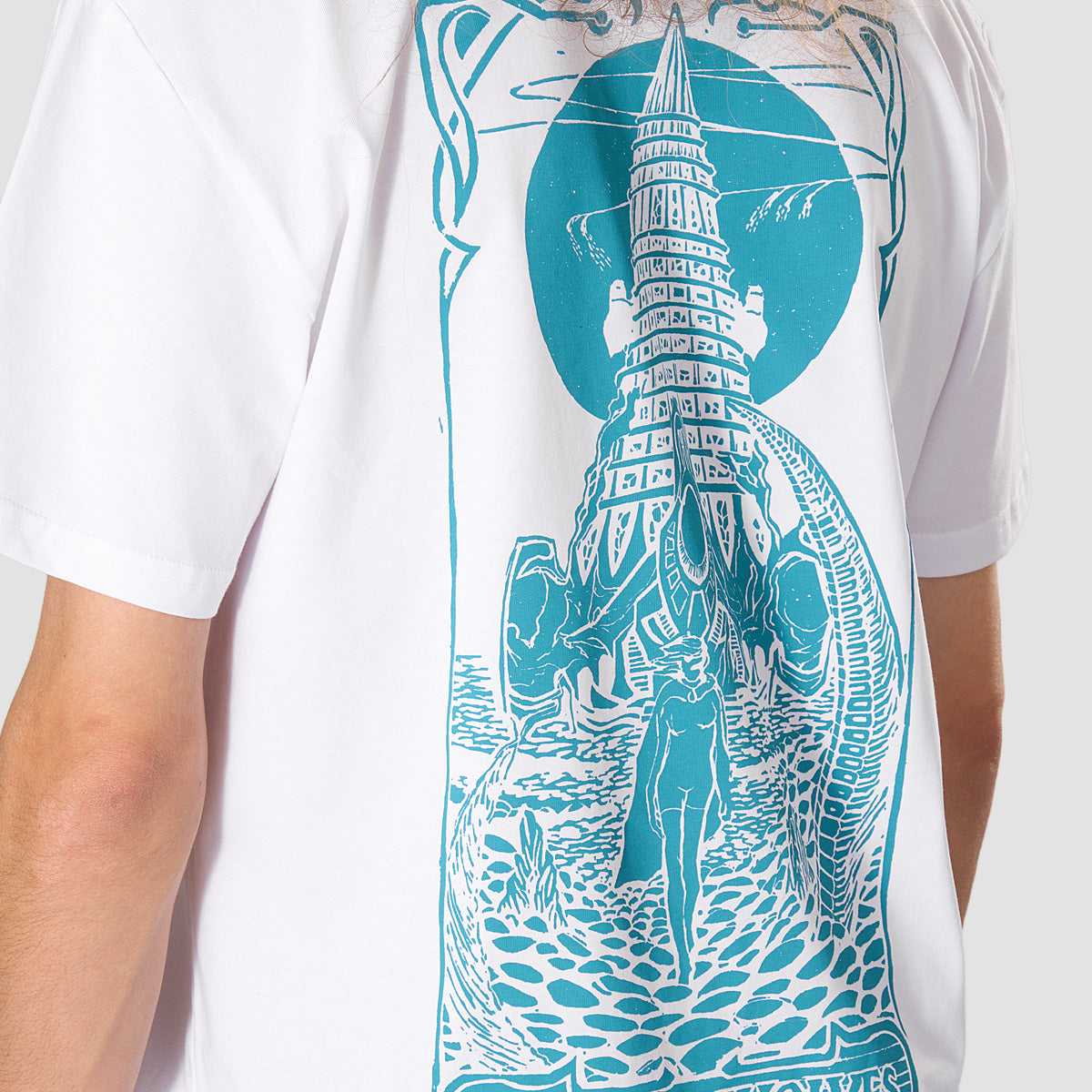 Heathen X Simon Skipp Wolves T-Shirt White