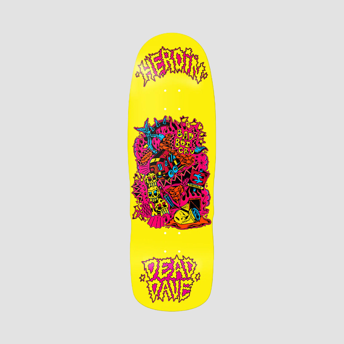 Heroin Dead Dave Trainlines Skateboard Deck - 10.125"