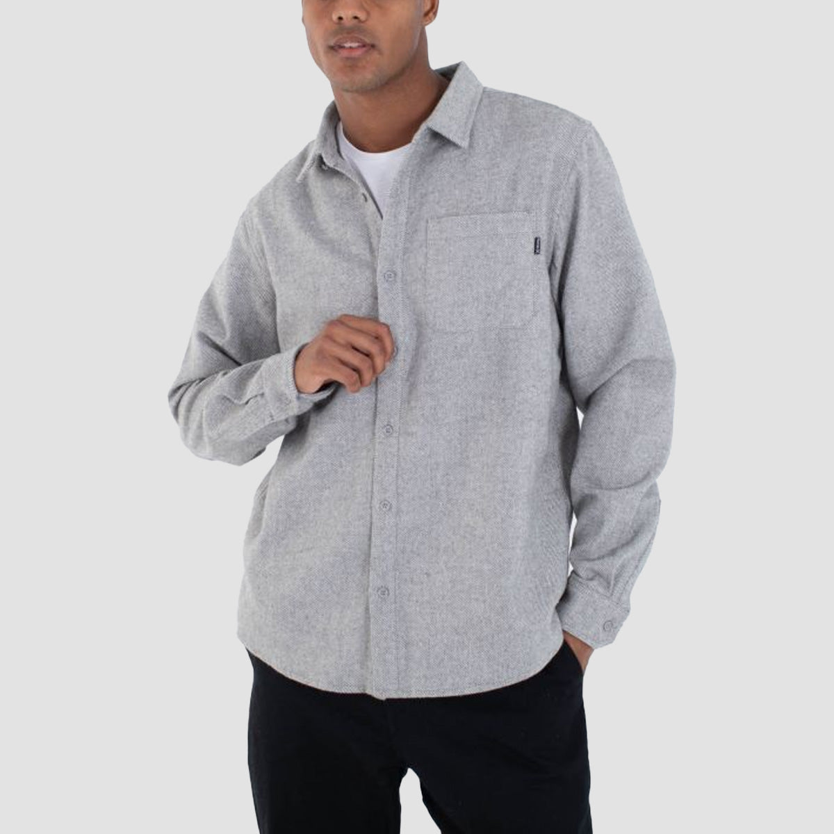 Hurley Axe Flannel Longsleeve Shirt Bone