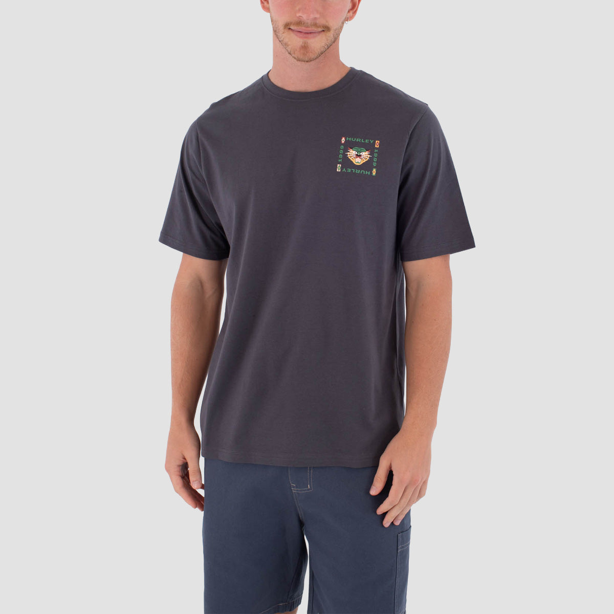 Hurley Bolud T-Shirt Dark Stone Grey