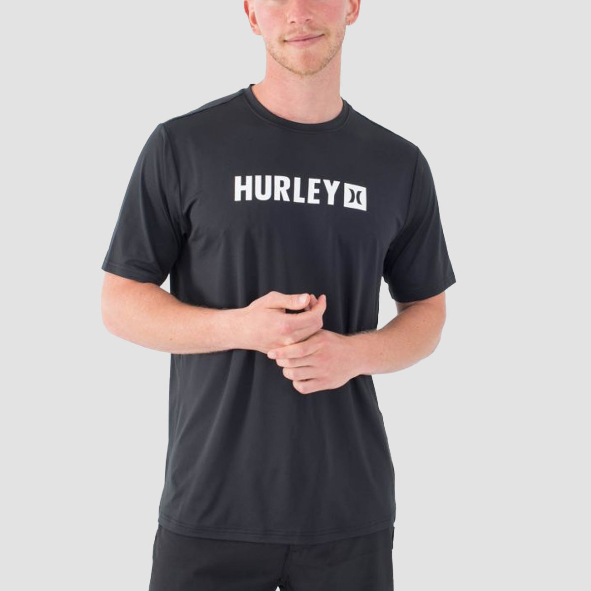 Hurley Everyday Hybrid Upf 50+ Lycra T-Shirt Black/White