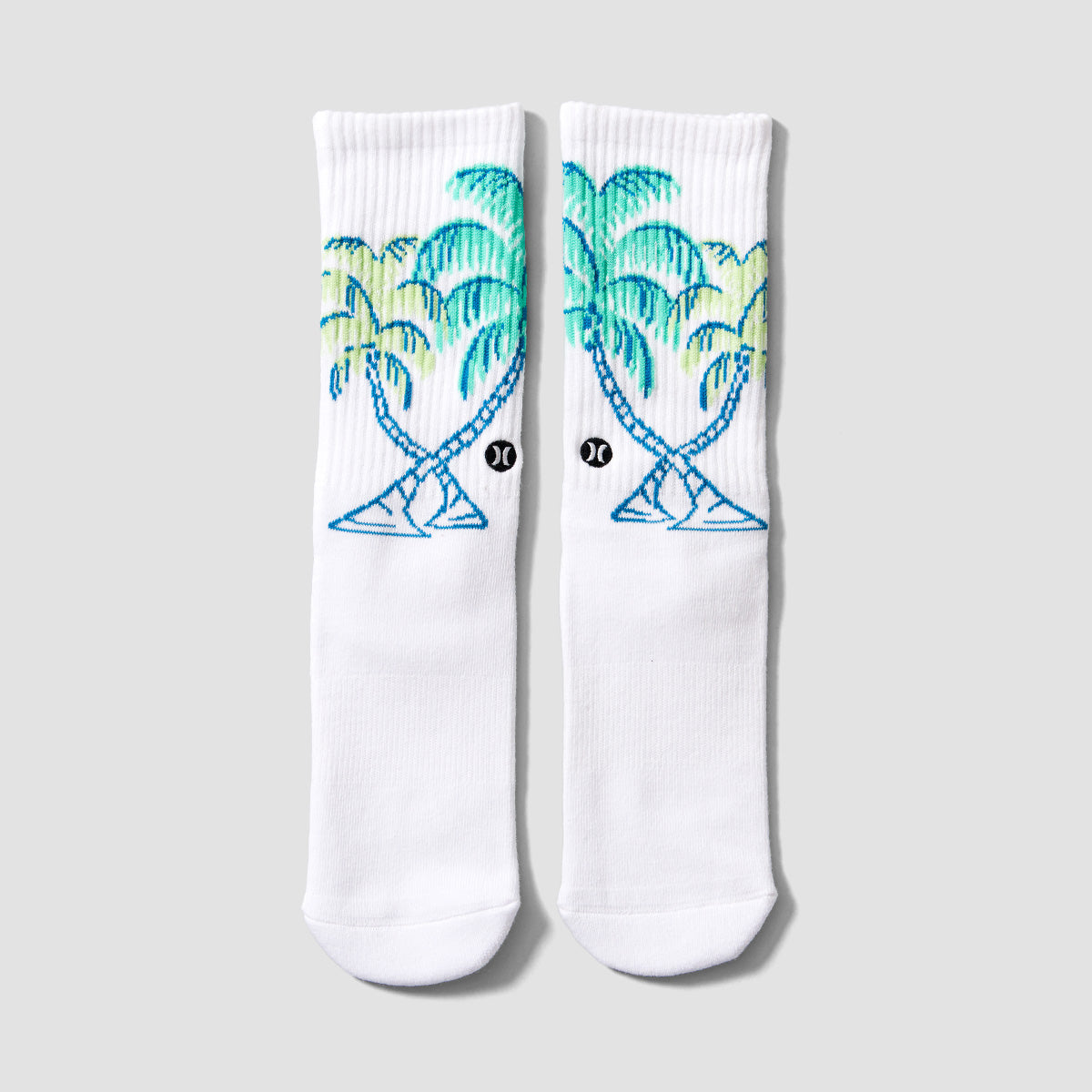 Hurley H2O Jacquard Crew Socks White
