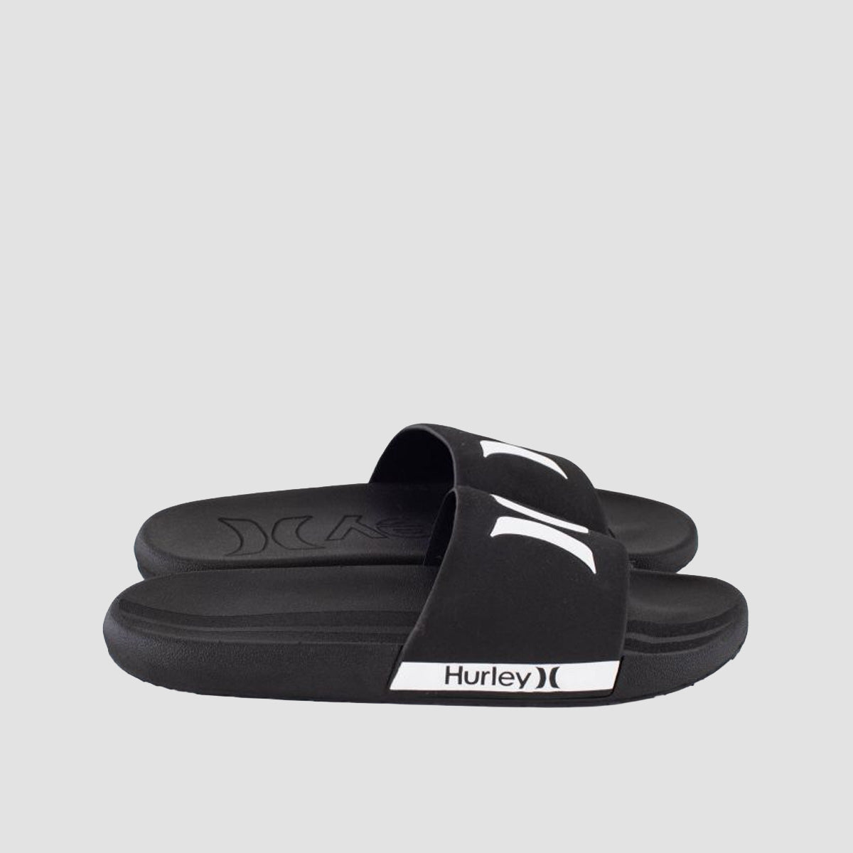 Hurley Magu Slide Sandals Black/White