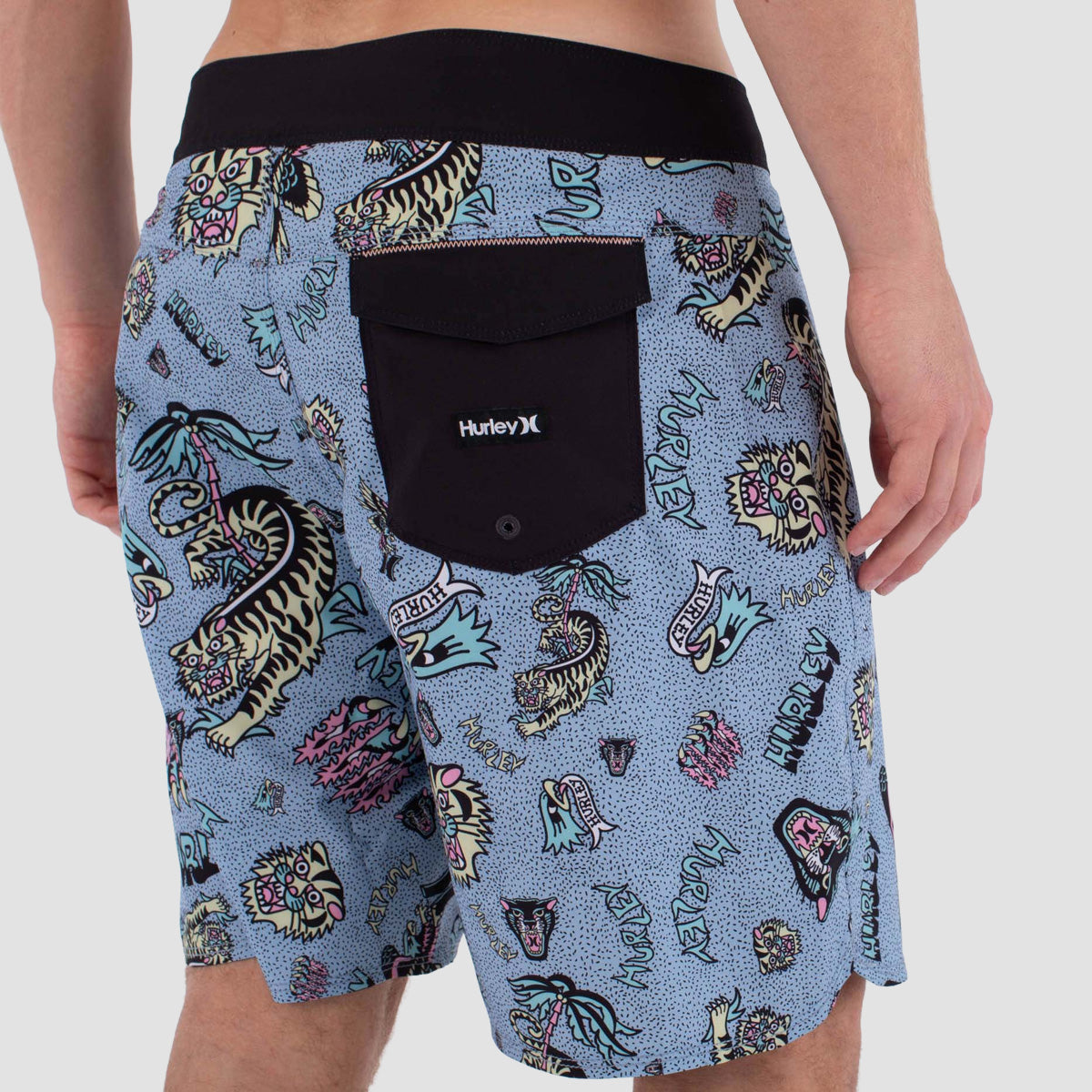 Hurley Phantom Art 18" Boardshorts Worker Blue