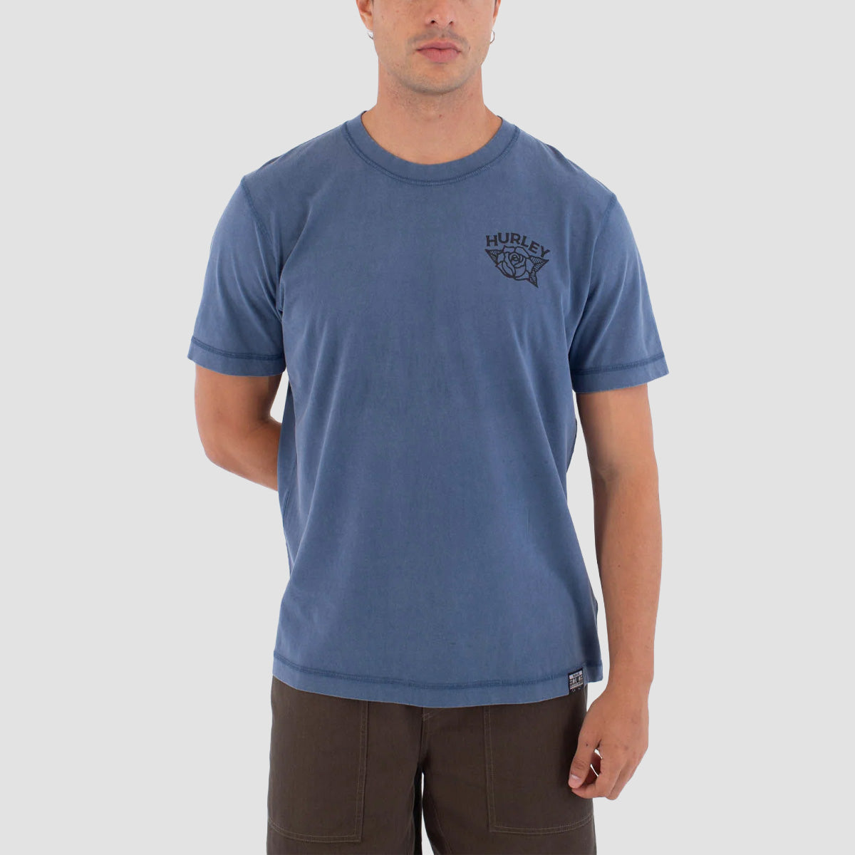Hurley Sider BP T-Shirt Grey Teal