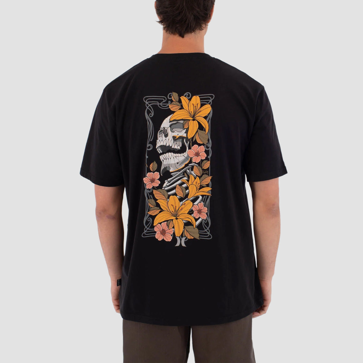 Hurley Tattoo Trudy Skull T-Shirt Black