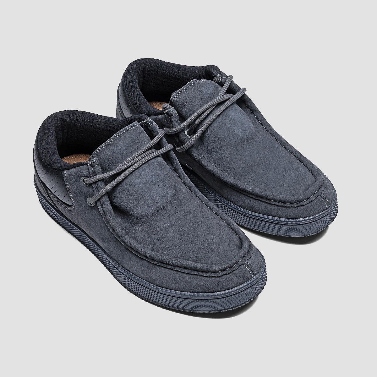 IPATH Cats Mid Top Shoes - Charcoal Suede/Perf Leather