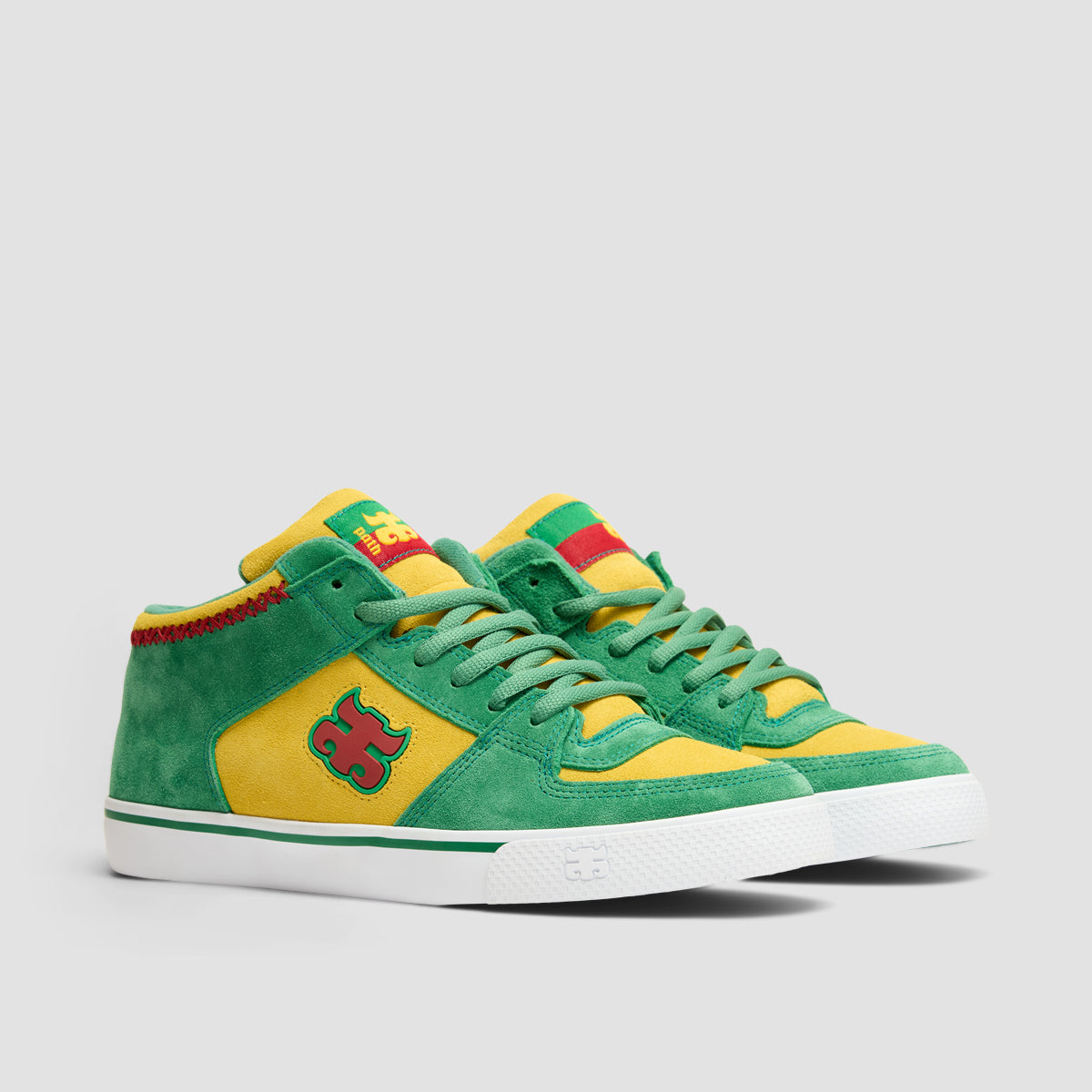 IPATH Reed Mid Top Shoes - Rasta Green/Yellow
