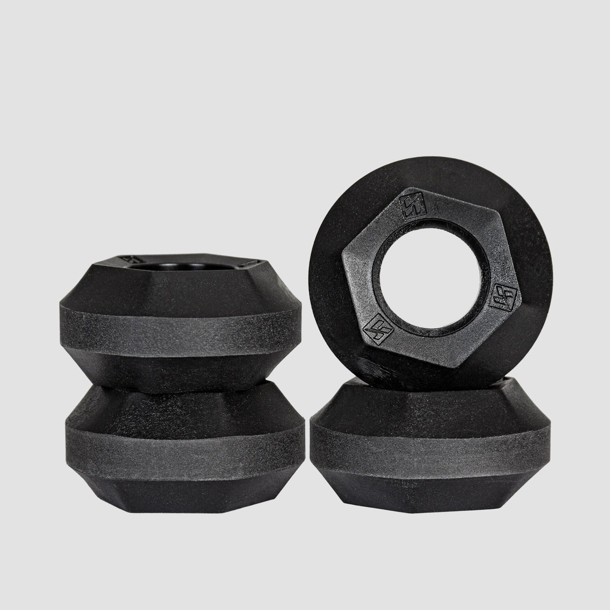 Kizer Sliders Antirocker Aggressive Inline Skate Wheels x4 Black 49mm