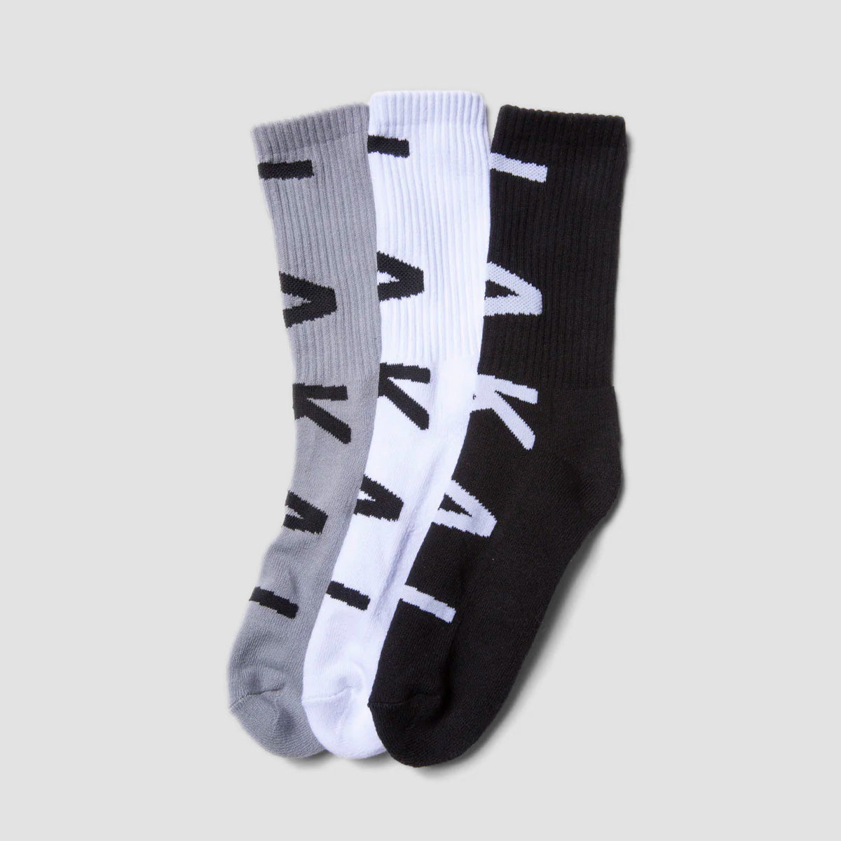 Lakai Big Crew Socks 3 Pack Multi