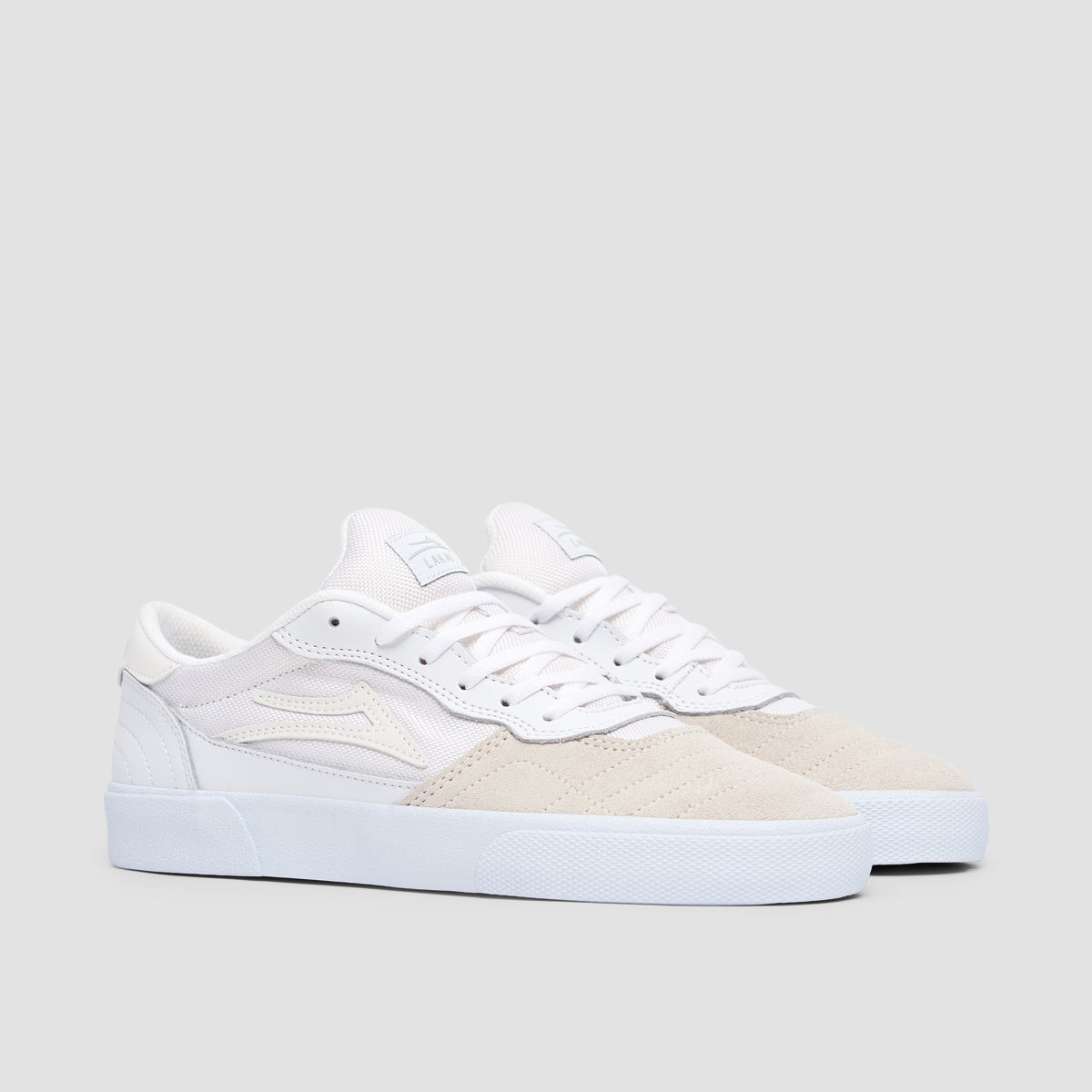 Lakai Cambridge Shoes - White/Reflective Suede