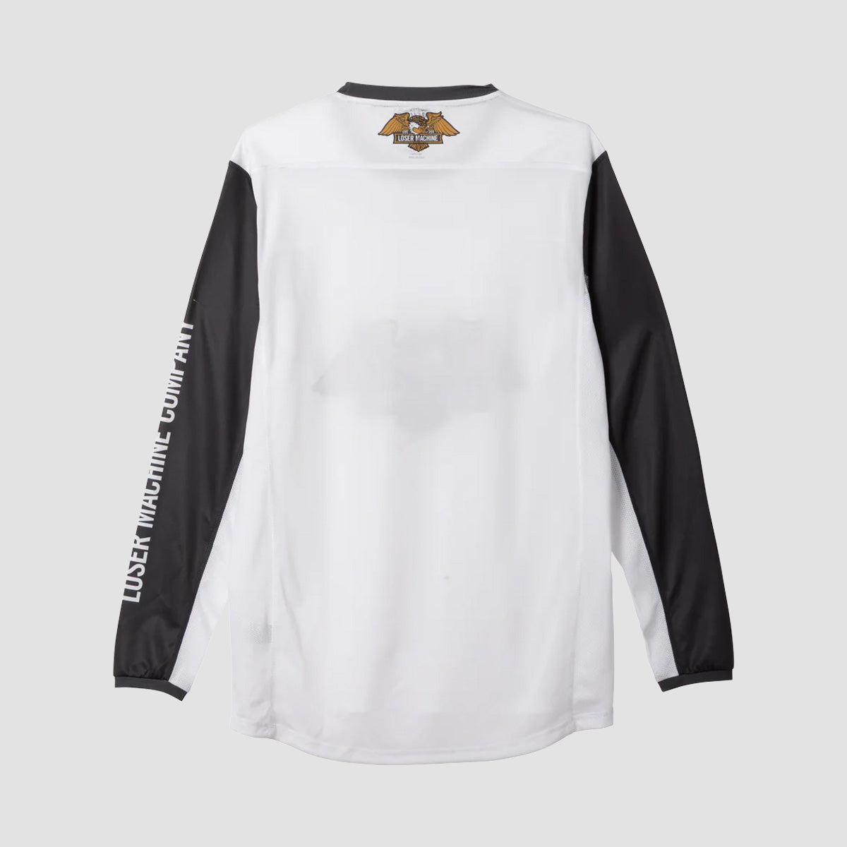 Loser Machine Condor Longsleeve Moto Jersey T-Shirt White/Black
