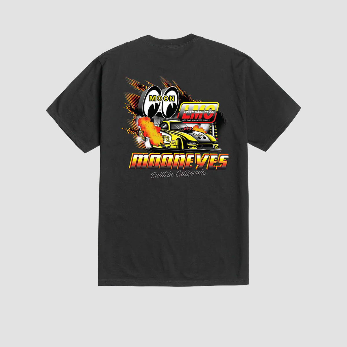 Loser Machine X Mooneyes Burnout T-Shirt Black