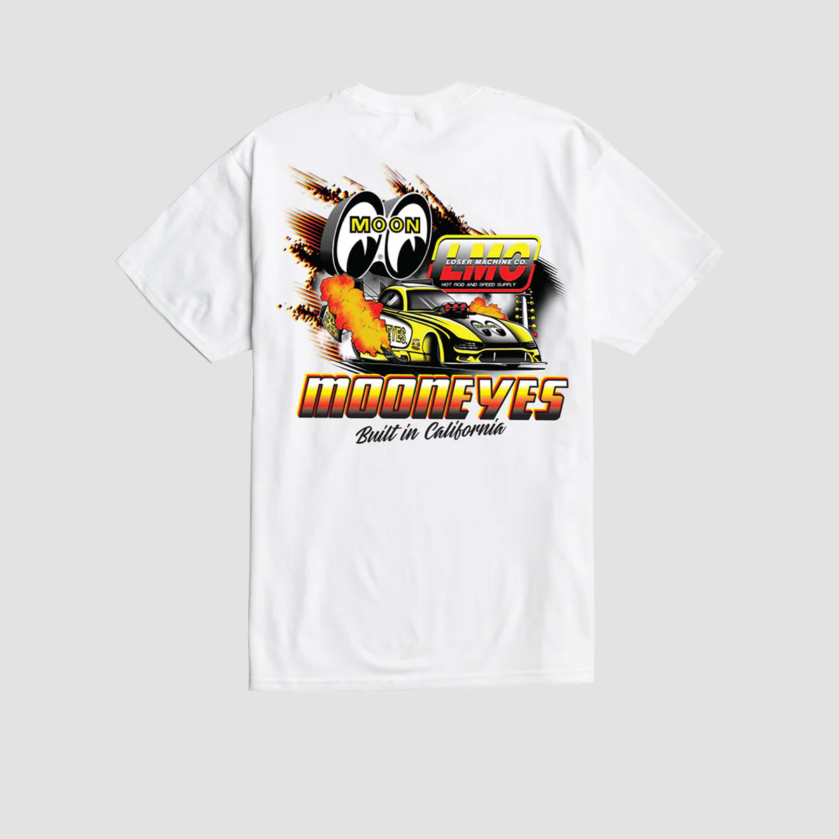 Loser Machine X Mooneyes Burnout T-Shirt White