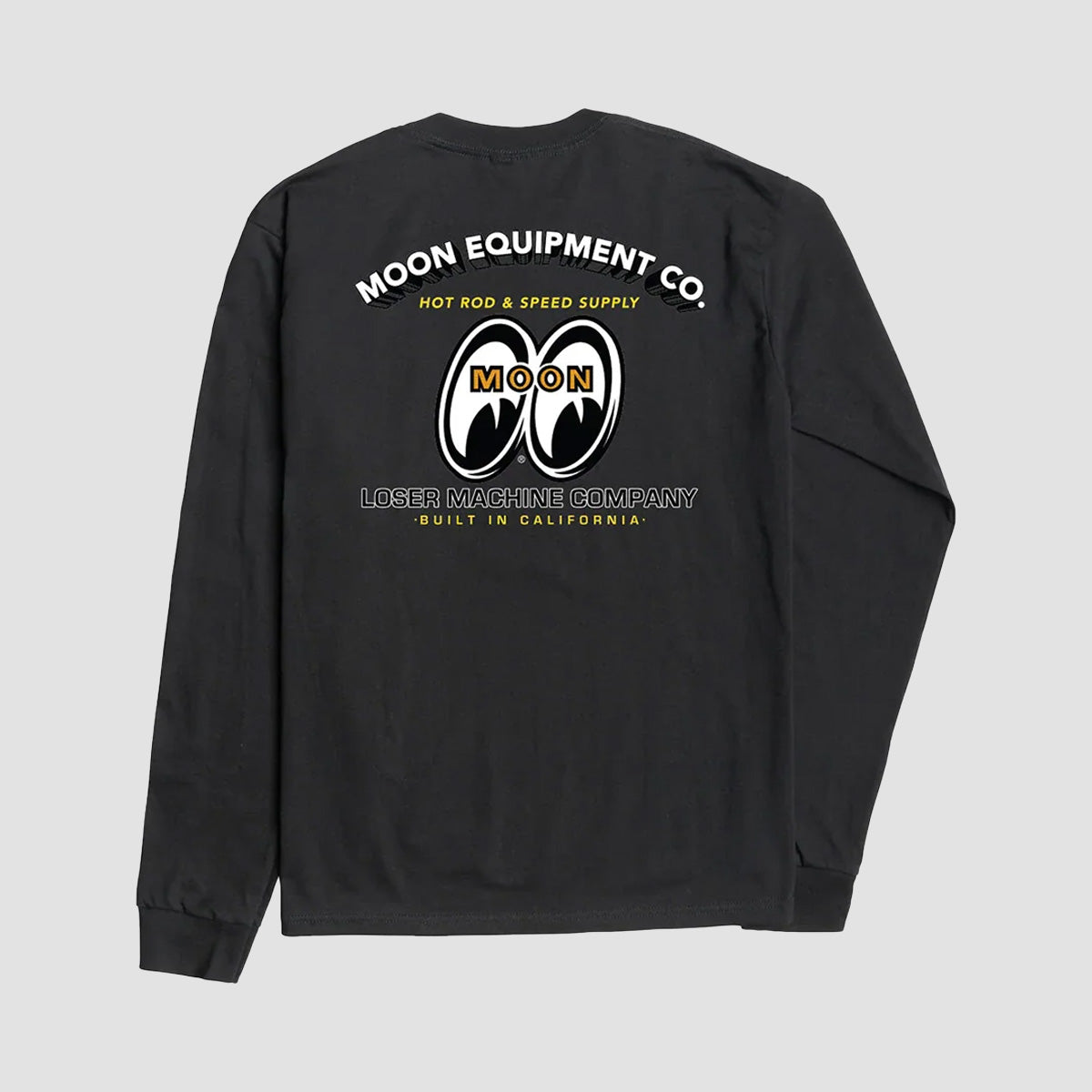 Loser Machine X Mooneyes Front Page Pocket T-Shirt Black