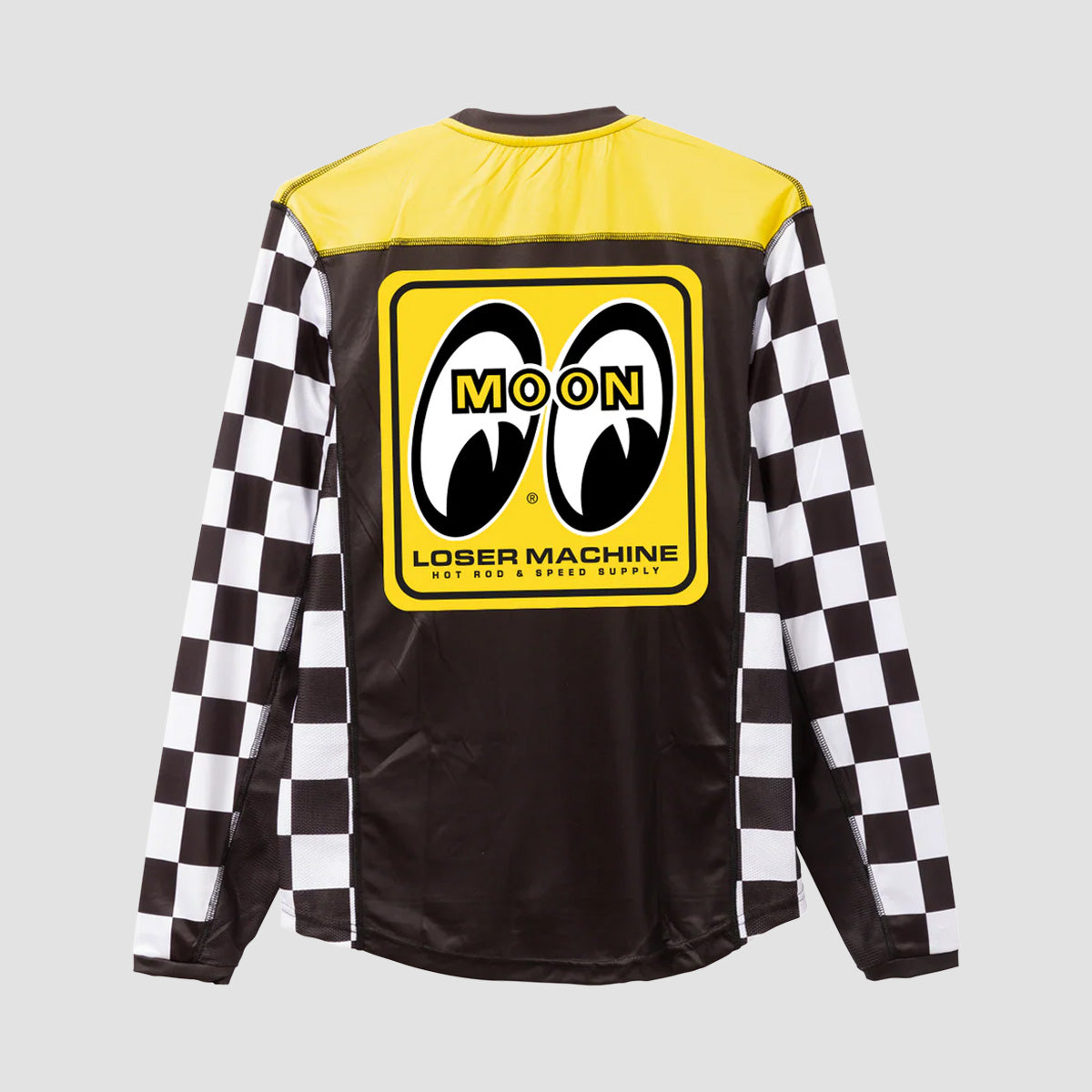Loser Machine X Mooneyes Yokohama Longsleeve Jersey T-Shirt Black/Yellow