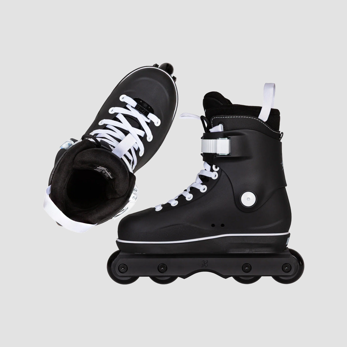 Mesmer Eclipse TS Flat Aggressive Inline Skates Black/White