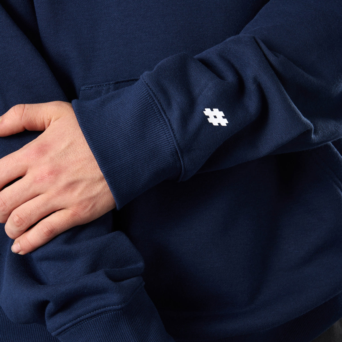 New Balance Logo Pullover Hoodie Navy
