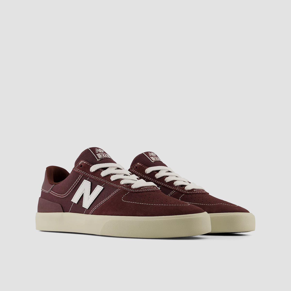 New Balance Numeric 272 Shoes - Cherry Leather/NB 103 White