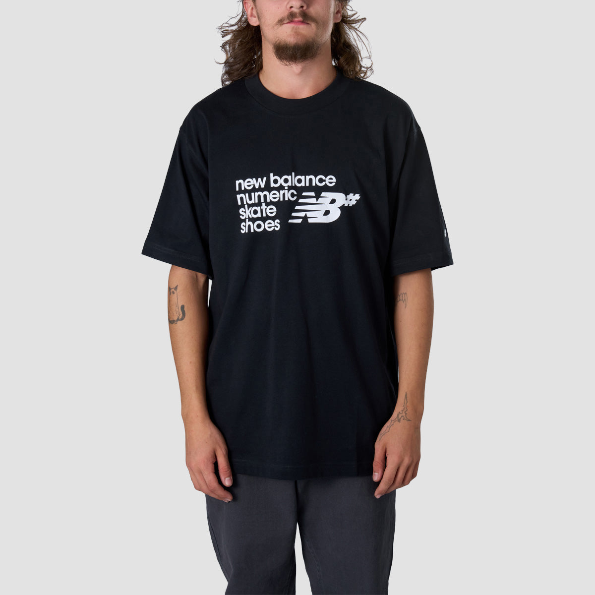New Balance Numeric Stacked Graphic T-Shirt Black