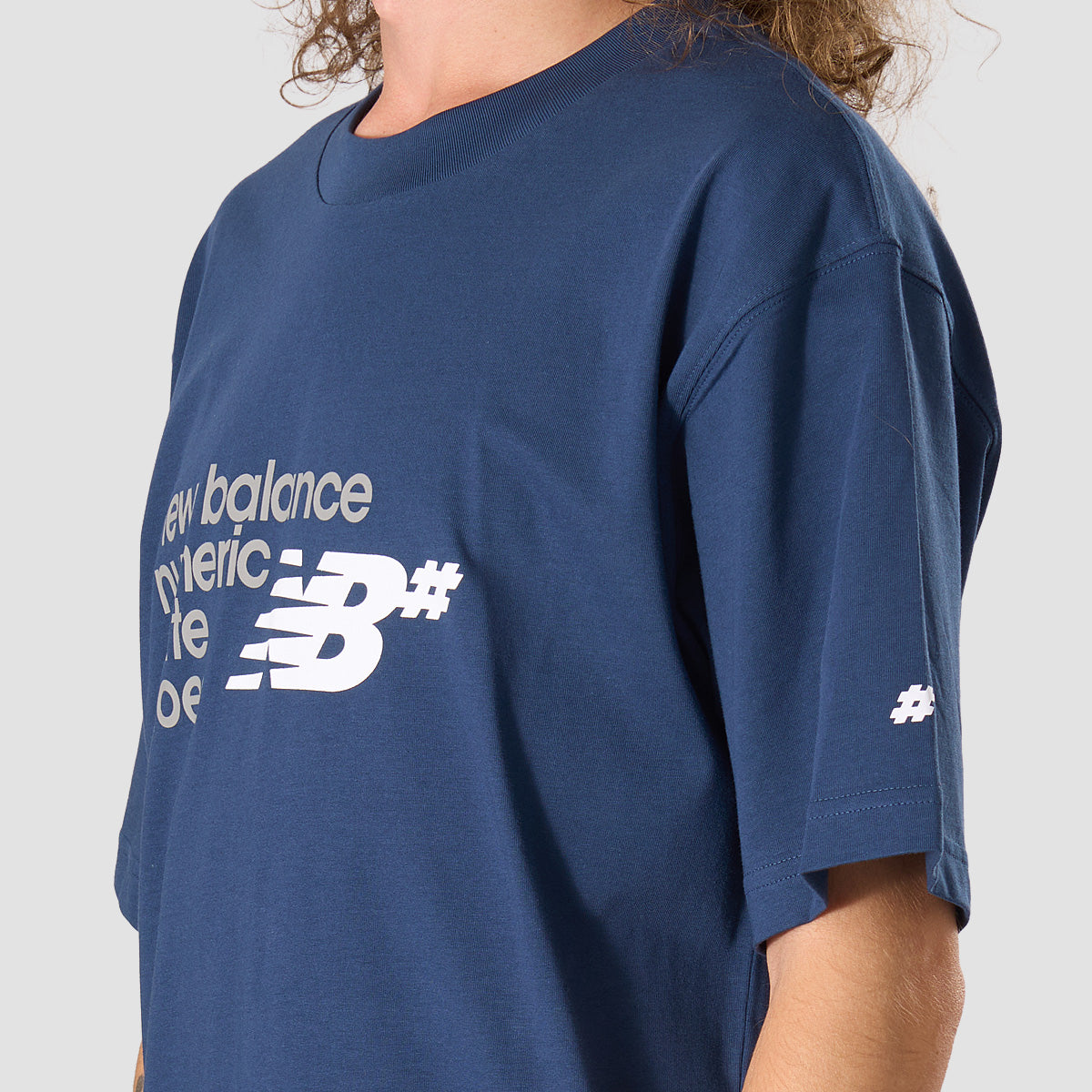 New Balance Numeric Stacked Graphic T-Shirt NB Navy